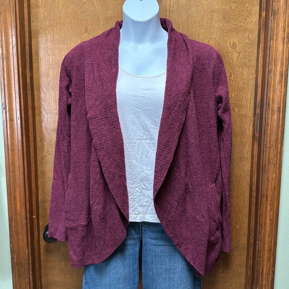 Barefoot Dreams Burgundy Cardigan